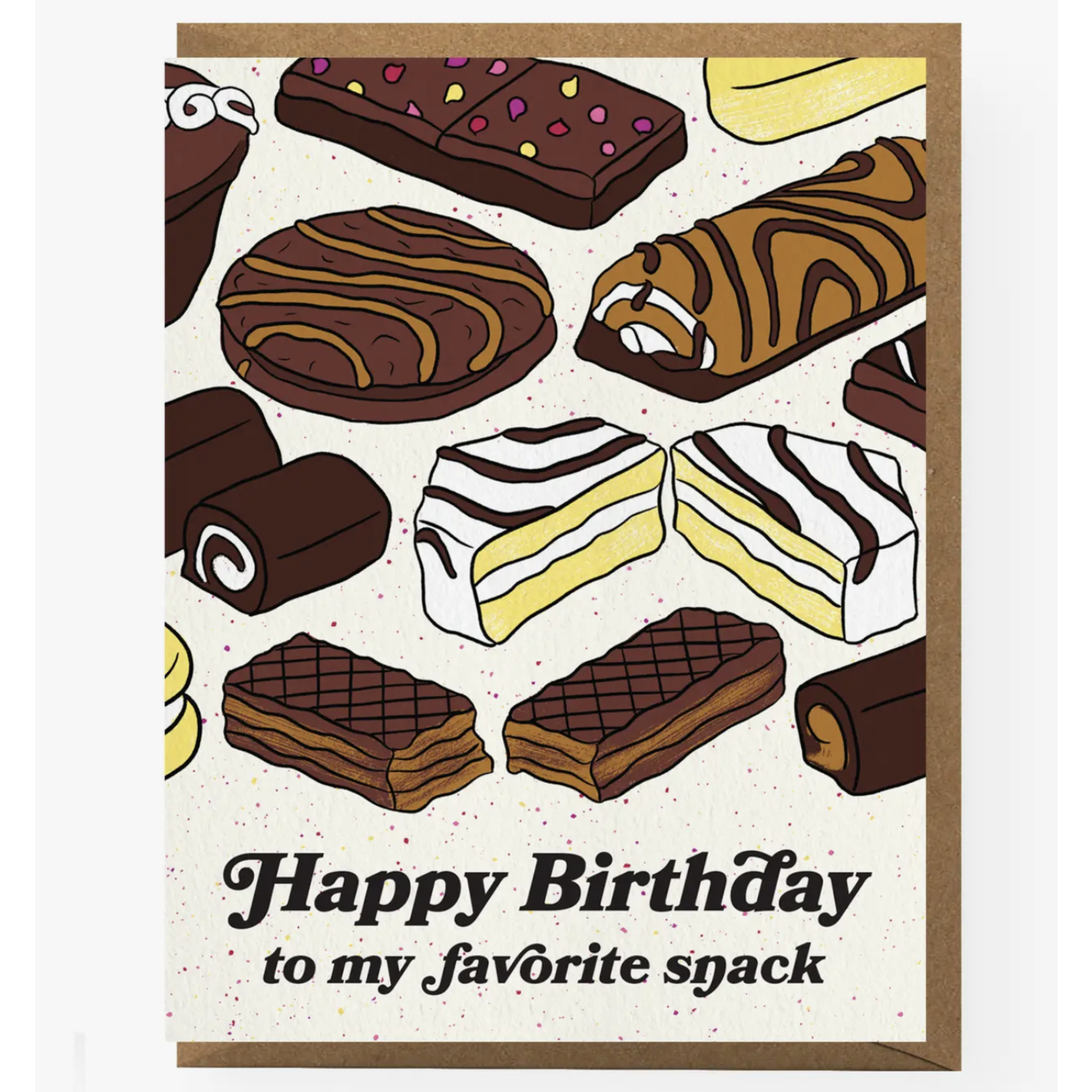 Boss Dotty Snack Cake Birthday Card