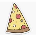 Brittany Paige Pizza Slice Sticker