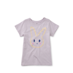 Tea Collection Painted Bunny Graphic Tee-Purple