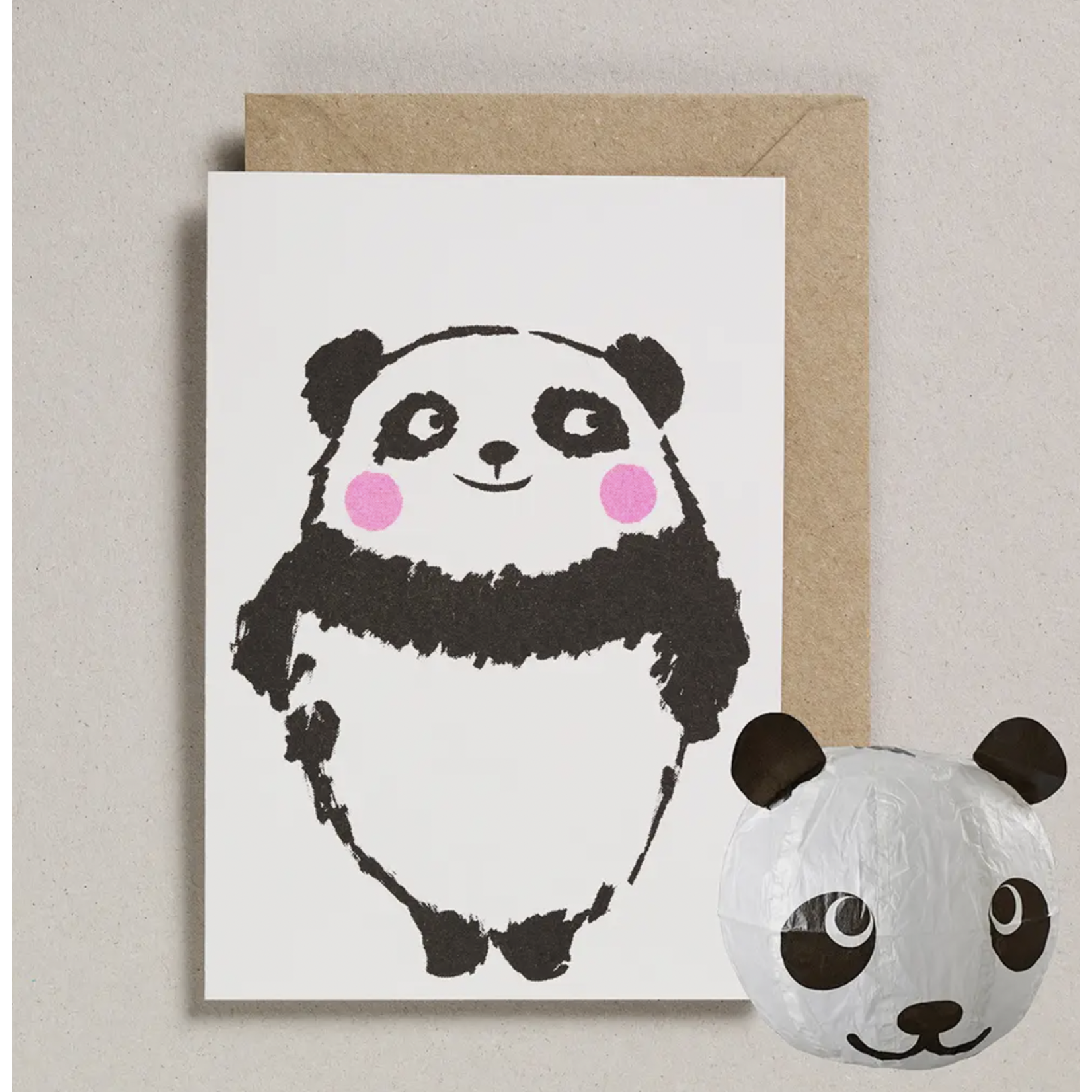 Petra Boase Ltd Japanese Paper Balloon Card- Panda