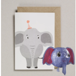 Petra Boase Ltd Japanese Paper Balloon Card- Elephant