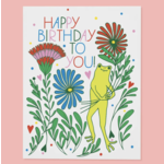 The Good Twin Froggy Bouquet Card