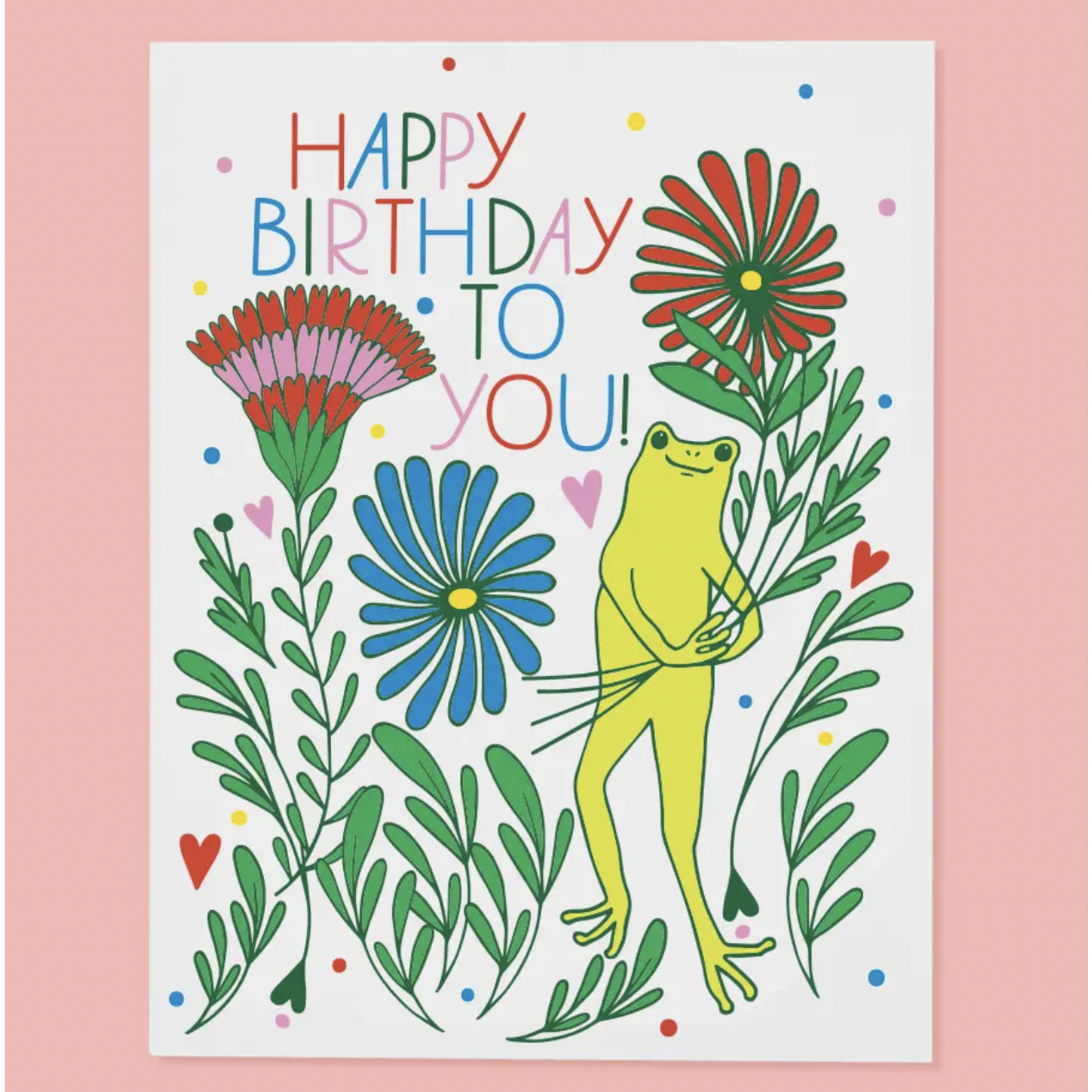The Good Twin Froggy Bouquet Card