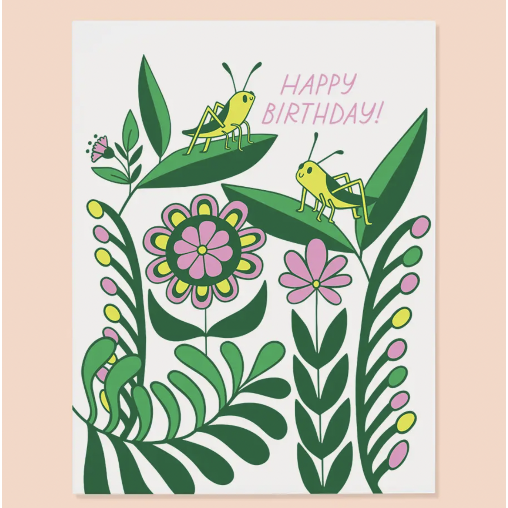 The Good Twin Grasshopper Bday Card