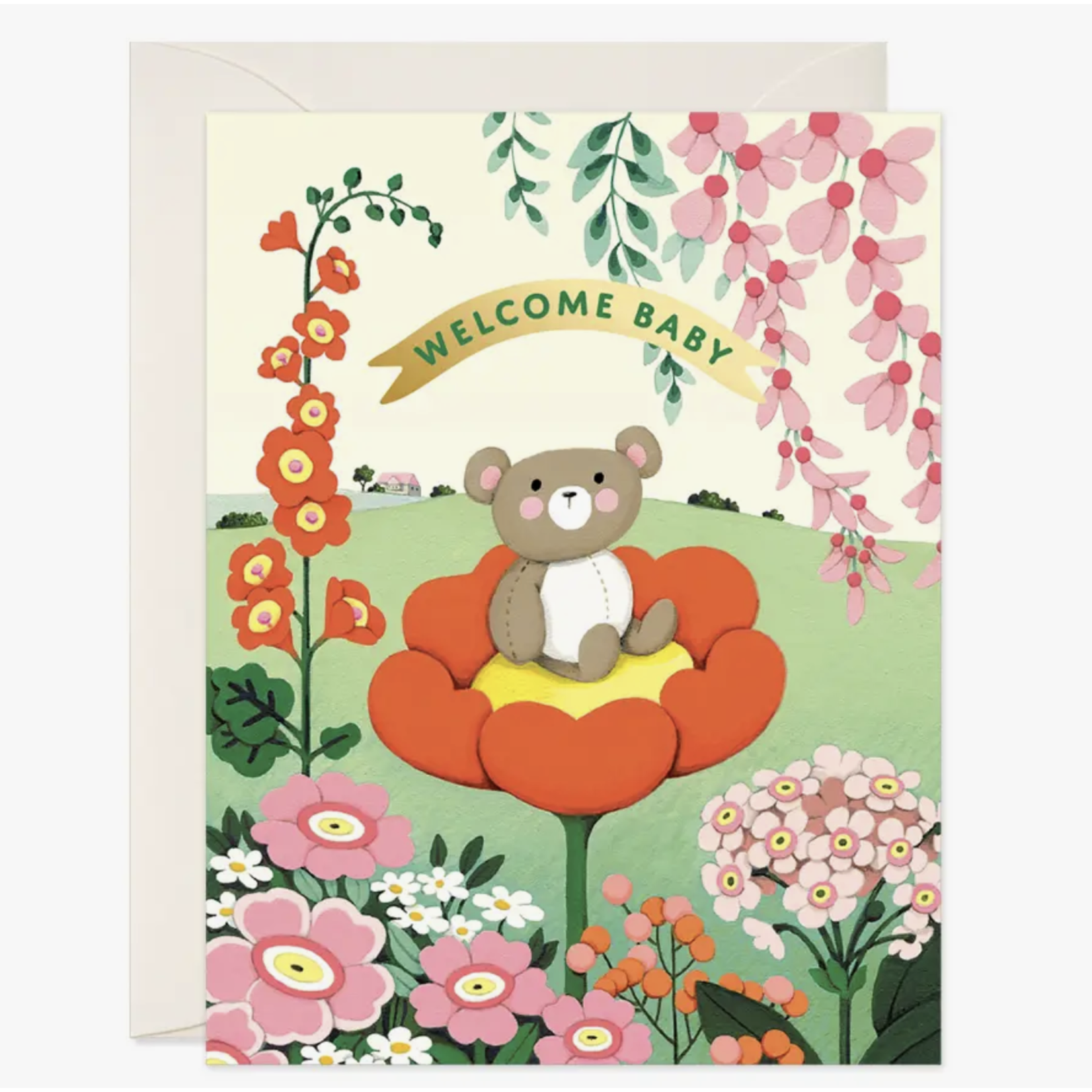 Joo Joo Teddy Bear Baby Card