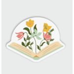 Little Lovelies Studio Floral Open Book — Sticker