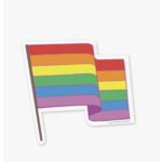 Seltzer Rainbow Flag Waving Sticker