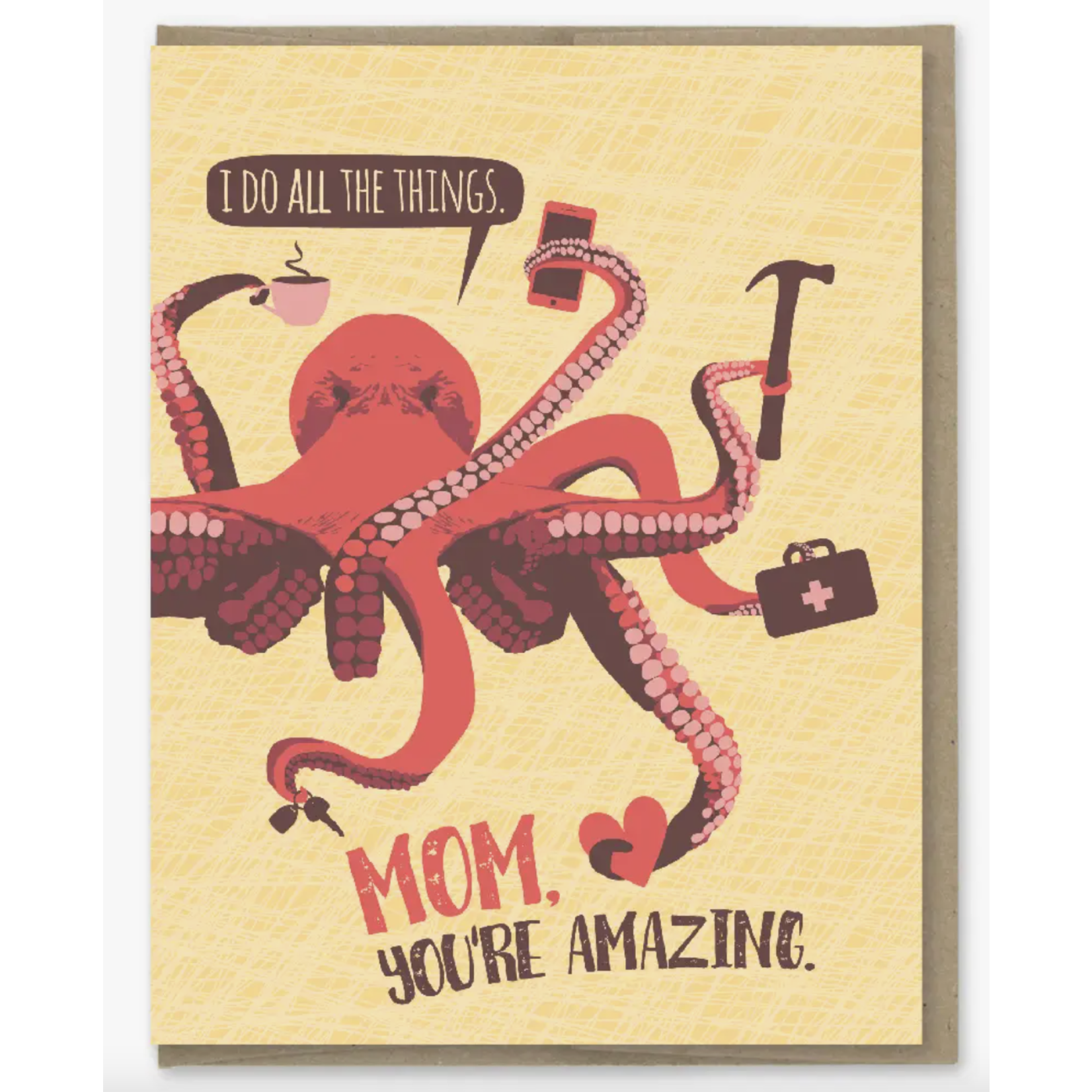 Modern Printed Matter Do All the Things Mom Octopus Card