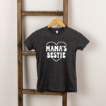 The Juniper Shop Mama's Bestie Heart Tee-Charcoal