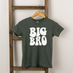 The Juniper Shop Big Bro Wavy Tee- Heather Forest