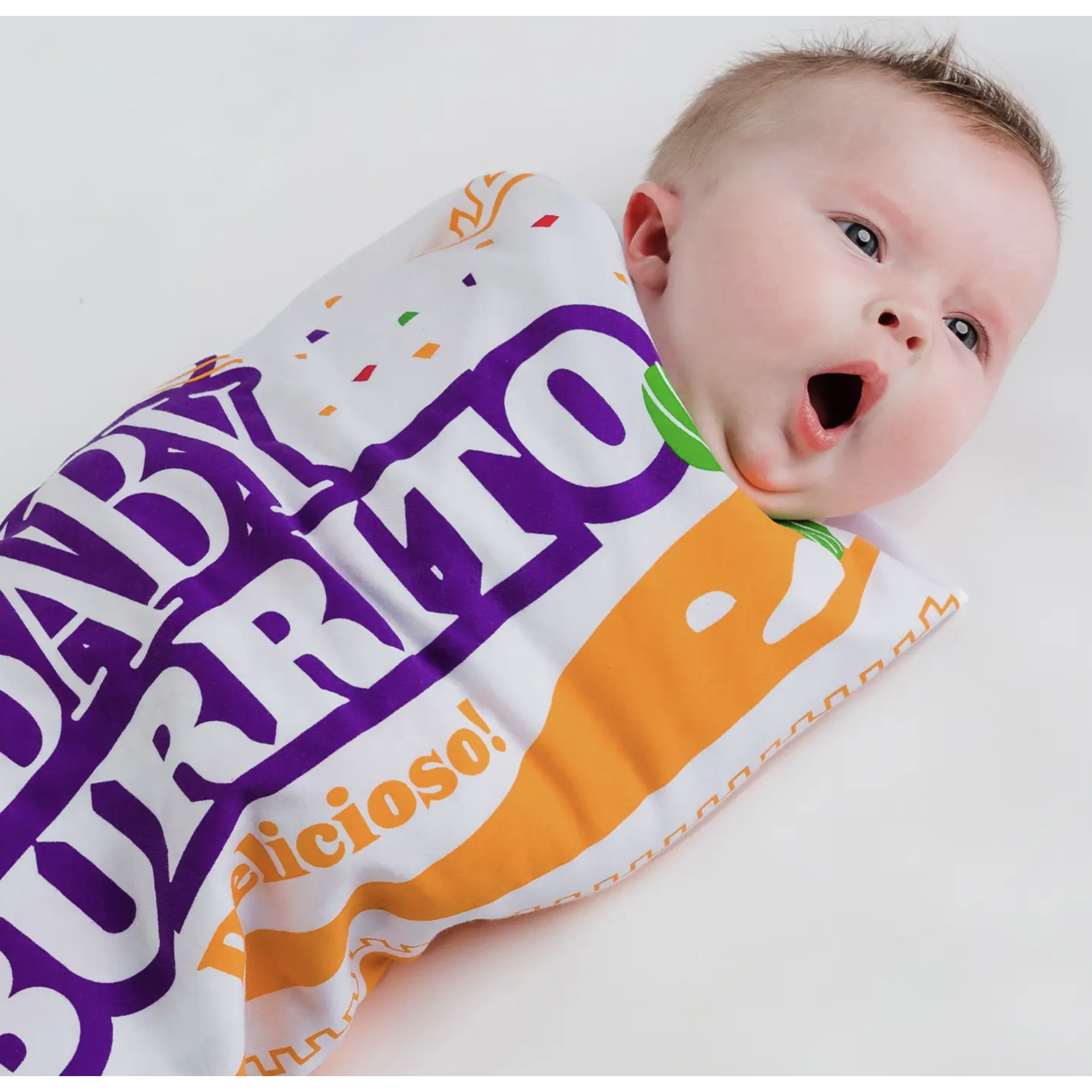 Wry Baby Fast Food Baby Burrito Swaddling Blanket