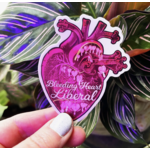 Fabulously Feminist Bleeding Heart Liberal Sticker