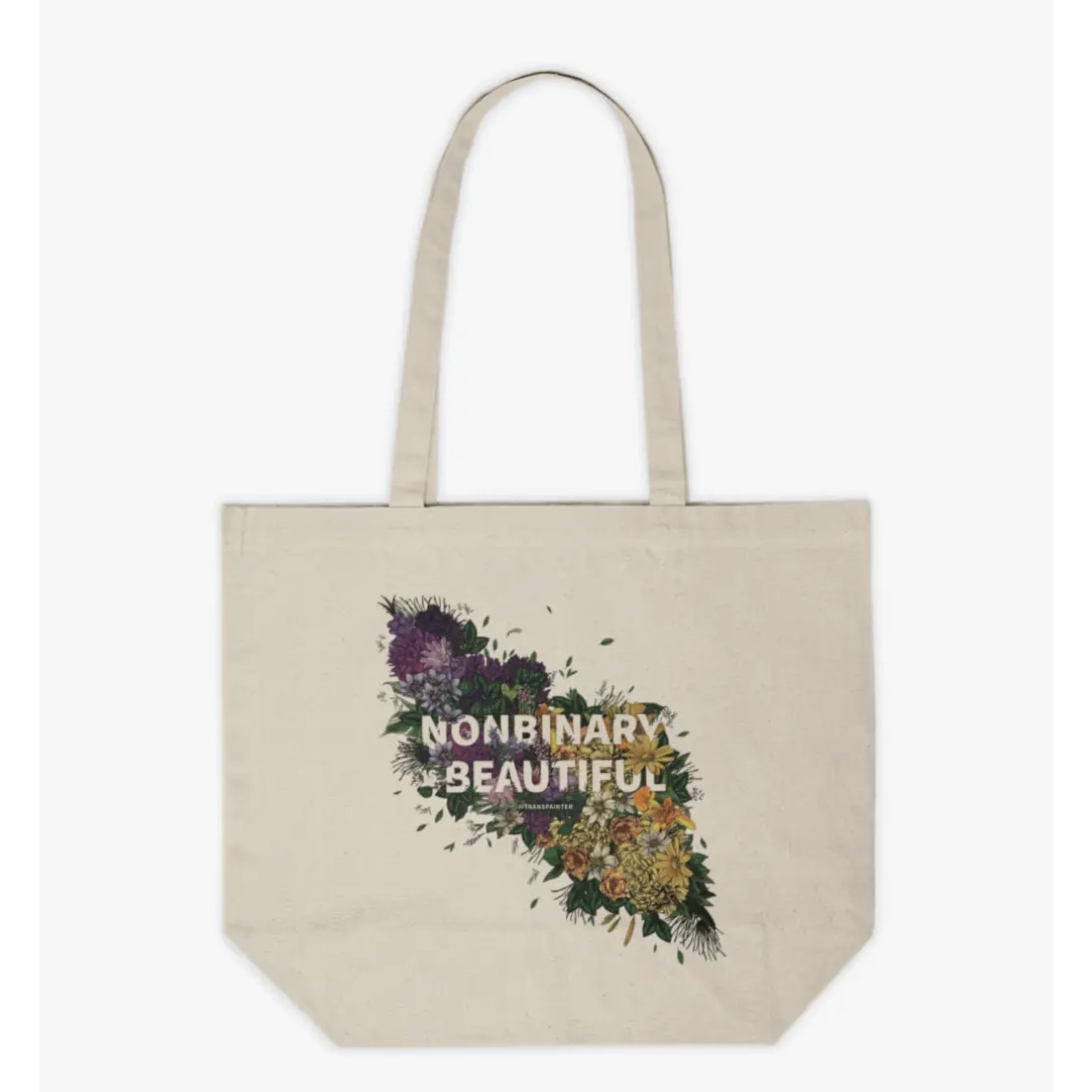Transpainter Nonbinary is Beautiful Tote Bag FINAL SALE