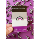 Rainbow Certified Asexual Rainbow Pin