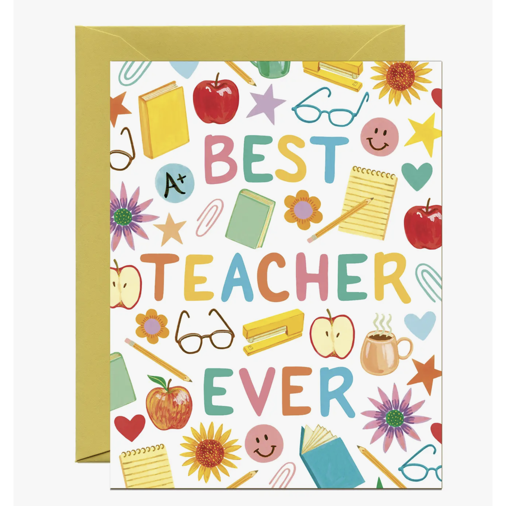 Yeppie Paper Best Teacher Ever Appreciation Card