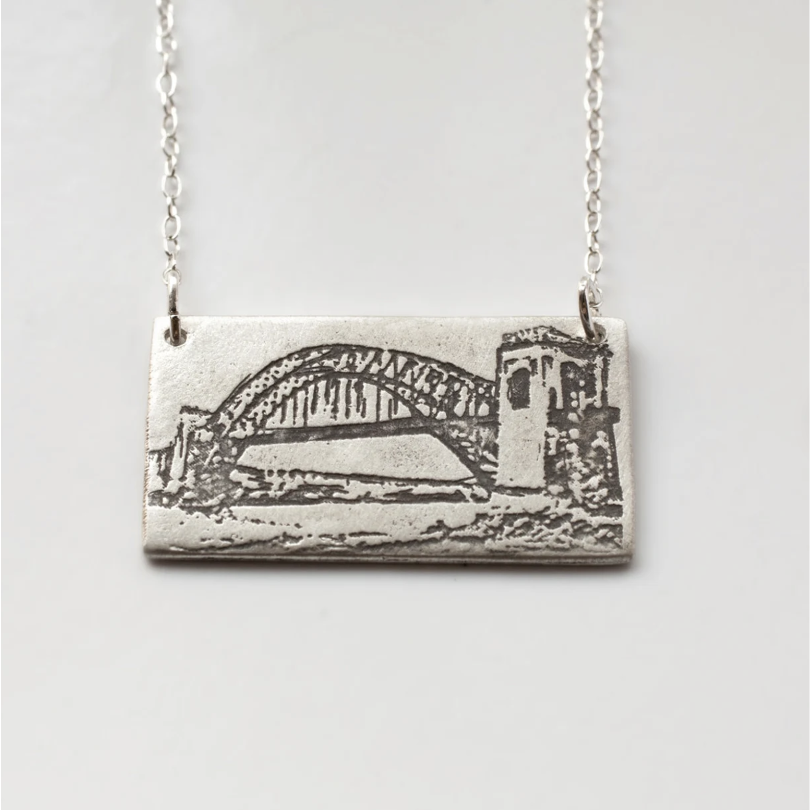 J. Topolski Hellgate Bridge 18" Necklace - Silver