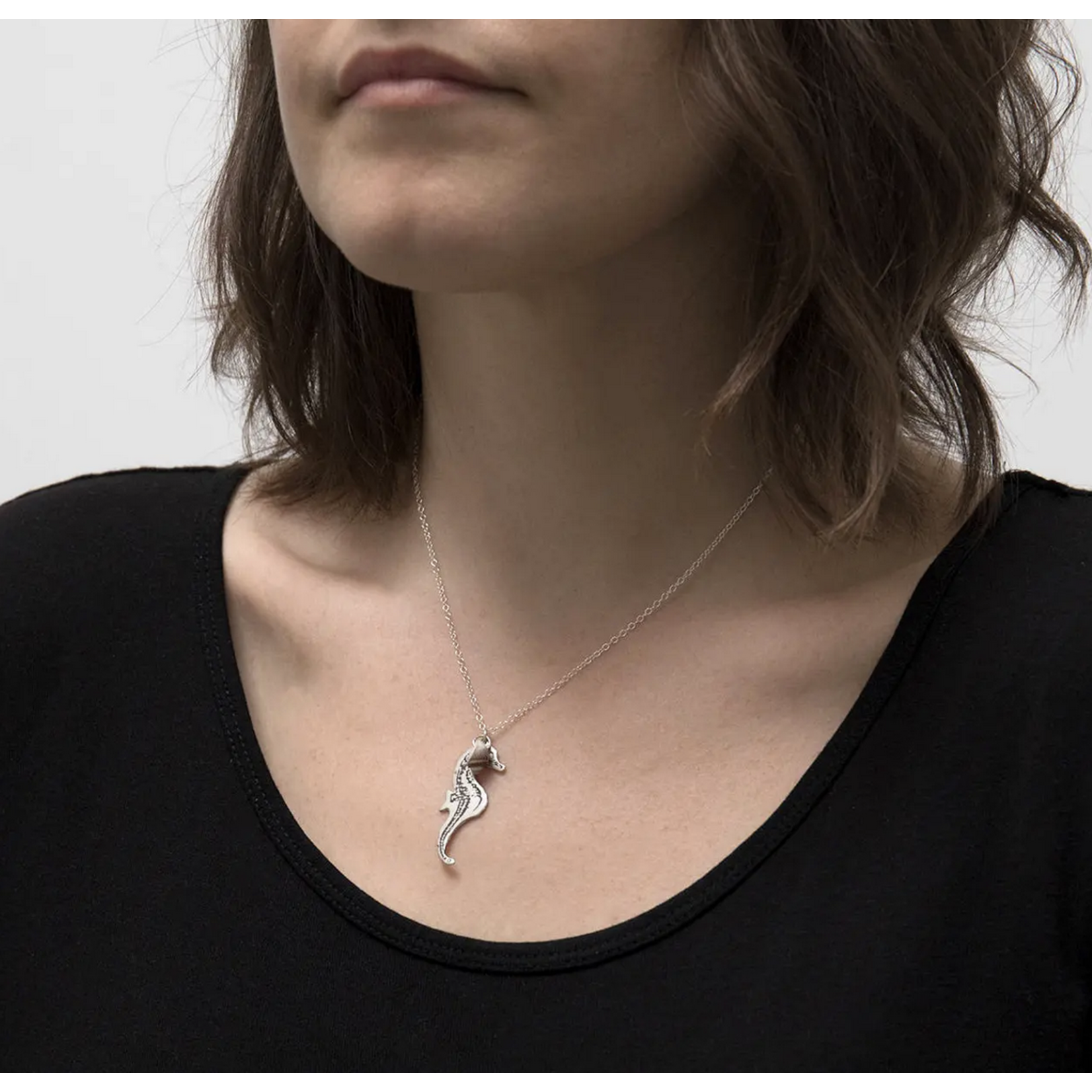 J. Topolski Seahorse Necklace - Silver