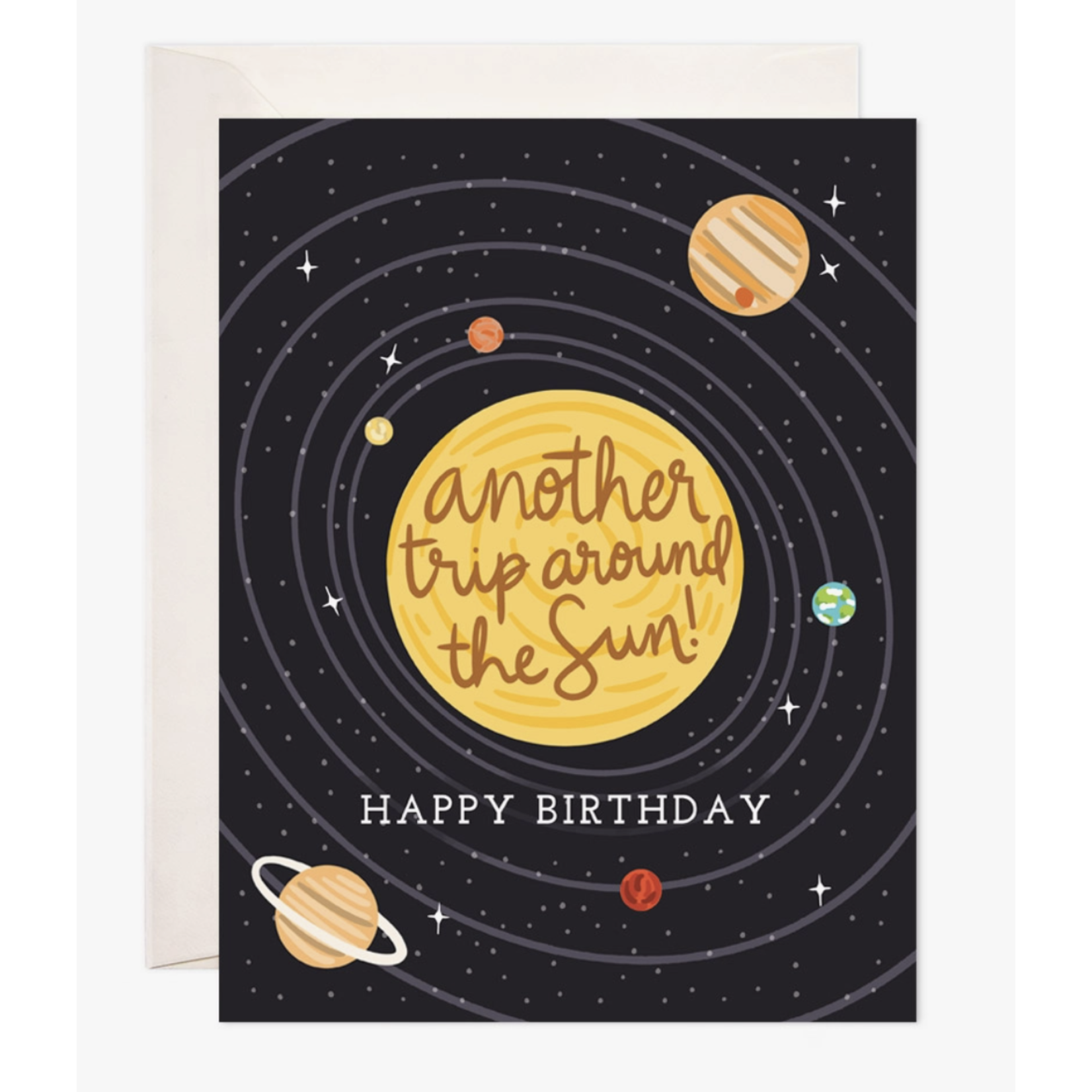 Bloomwolf Studio Around the Sun Greeting Card - Birthday Card