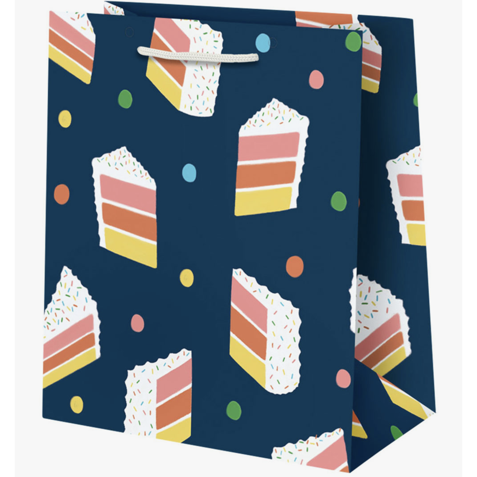 Paper Source Birthday Cake Slice Bag -Medium