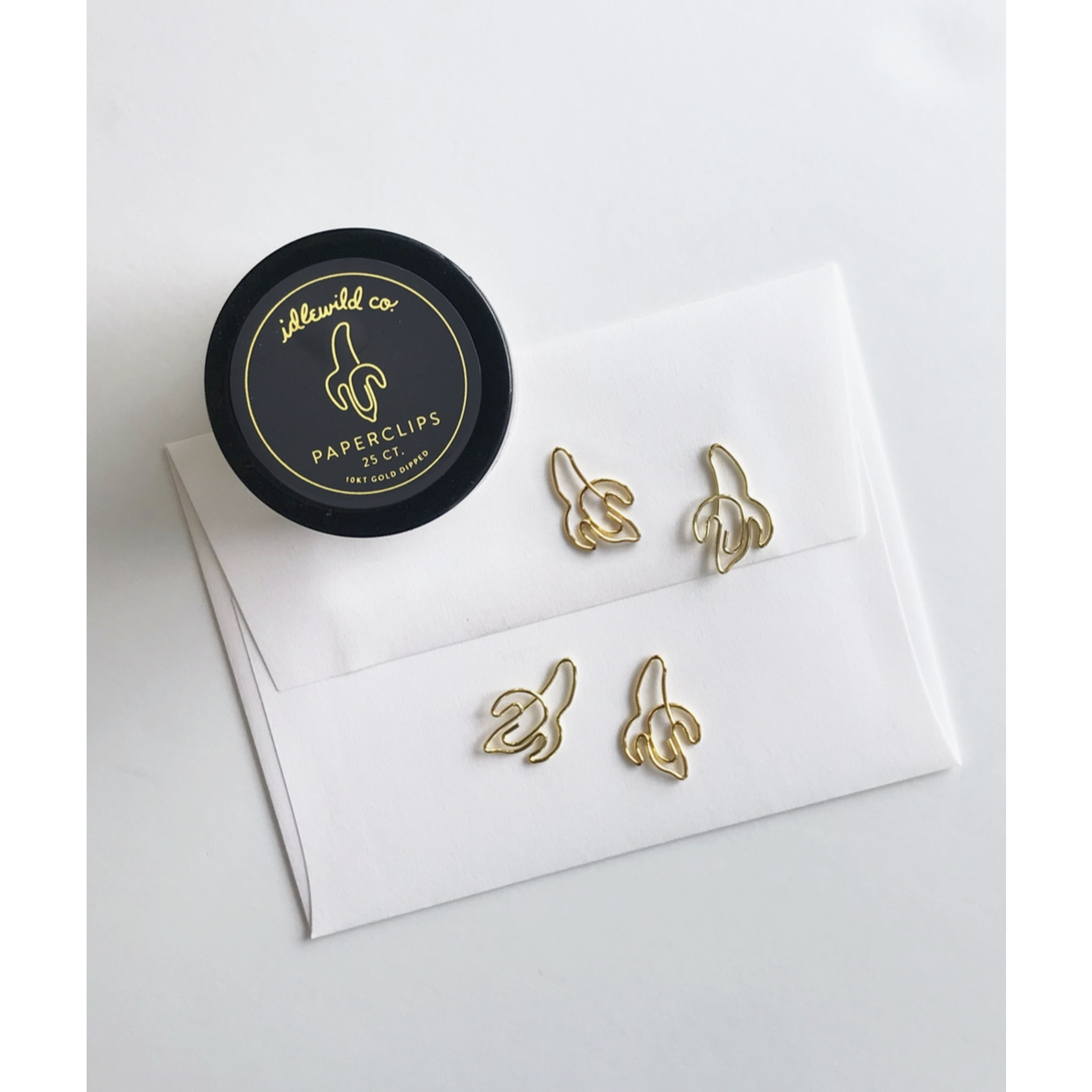 Idlewild Banana Gold Plated Paper Clips