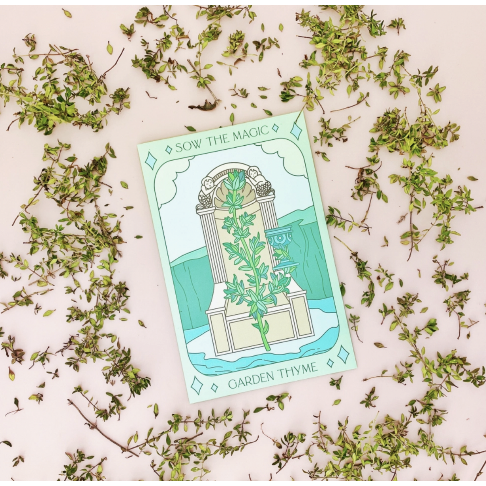 Sow the Magic Garden Thyme Tarot Garden + Gift Seed Packet-FINAL SALE