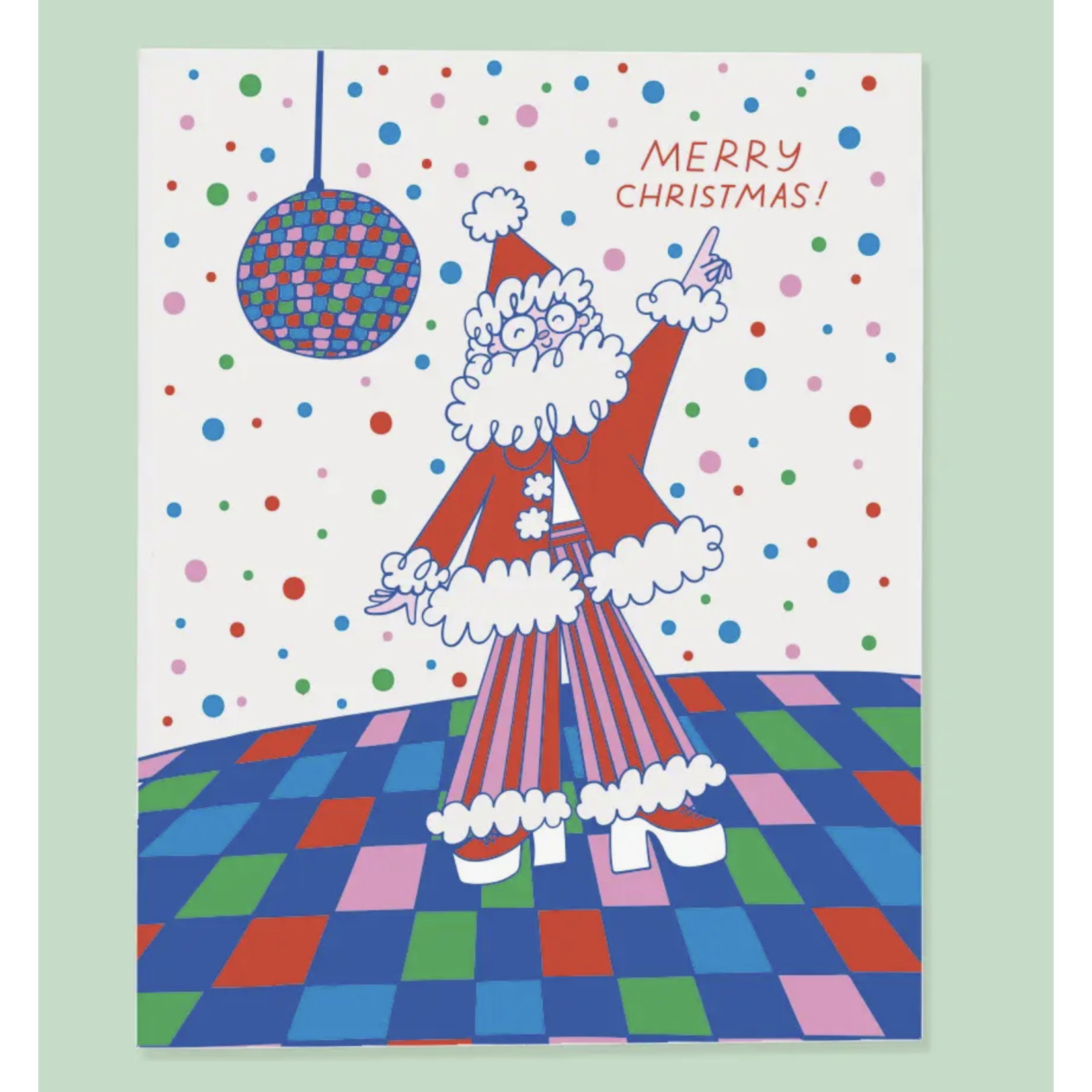 The Good Twin Disco Santa Card