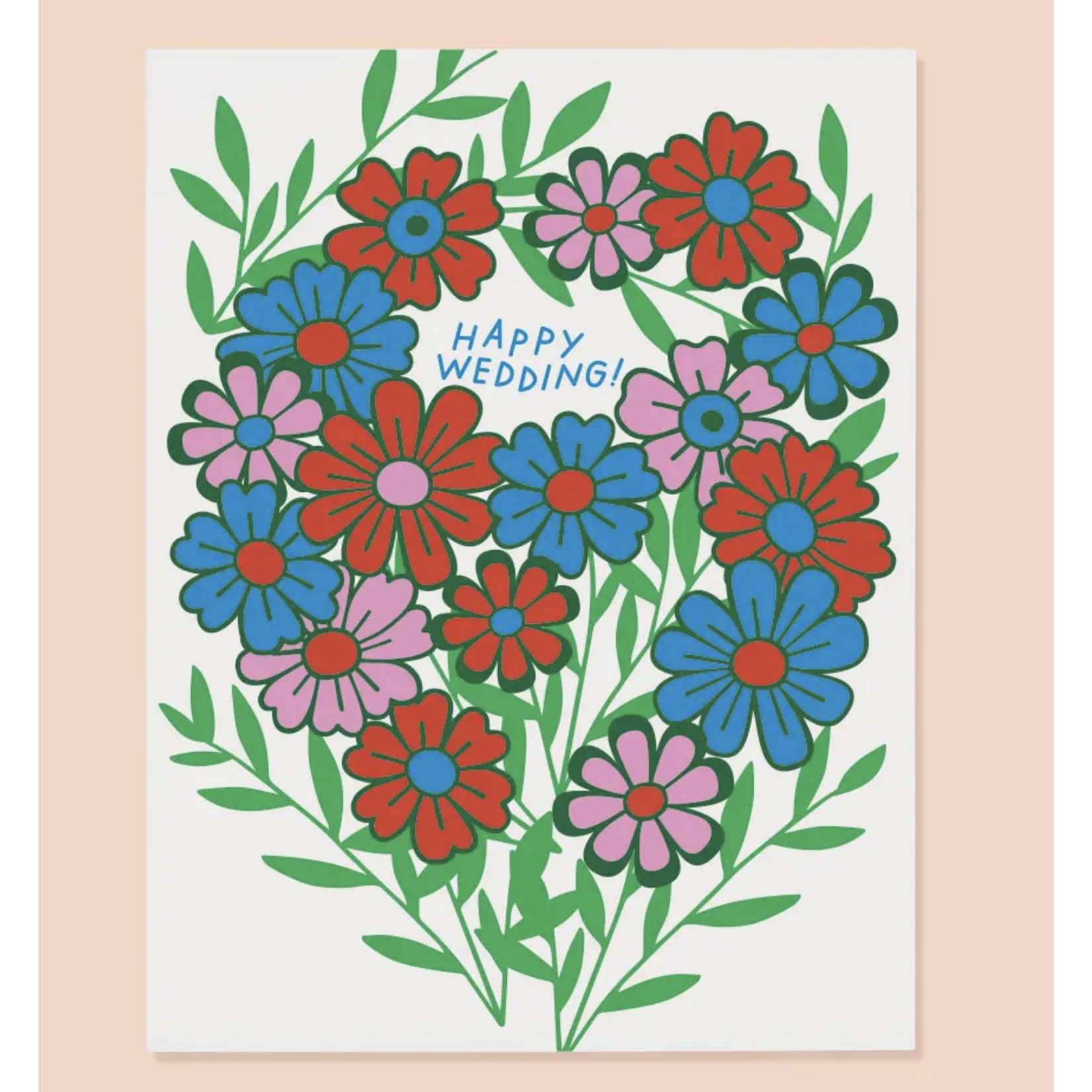 The Good Twin Floral Wedding Card