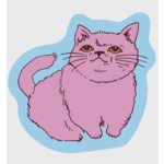 The Good Twin Pink Cat Sticker