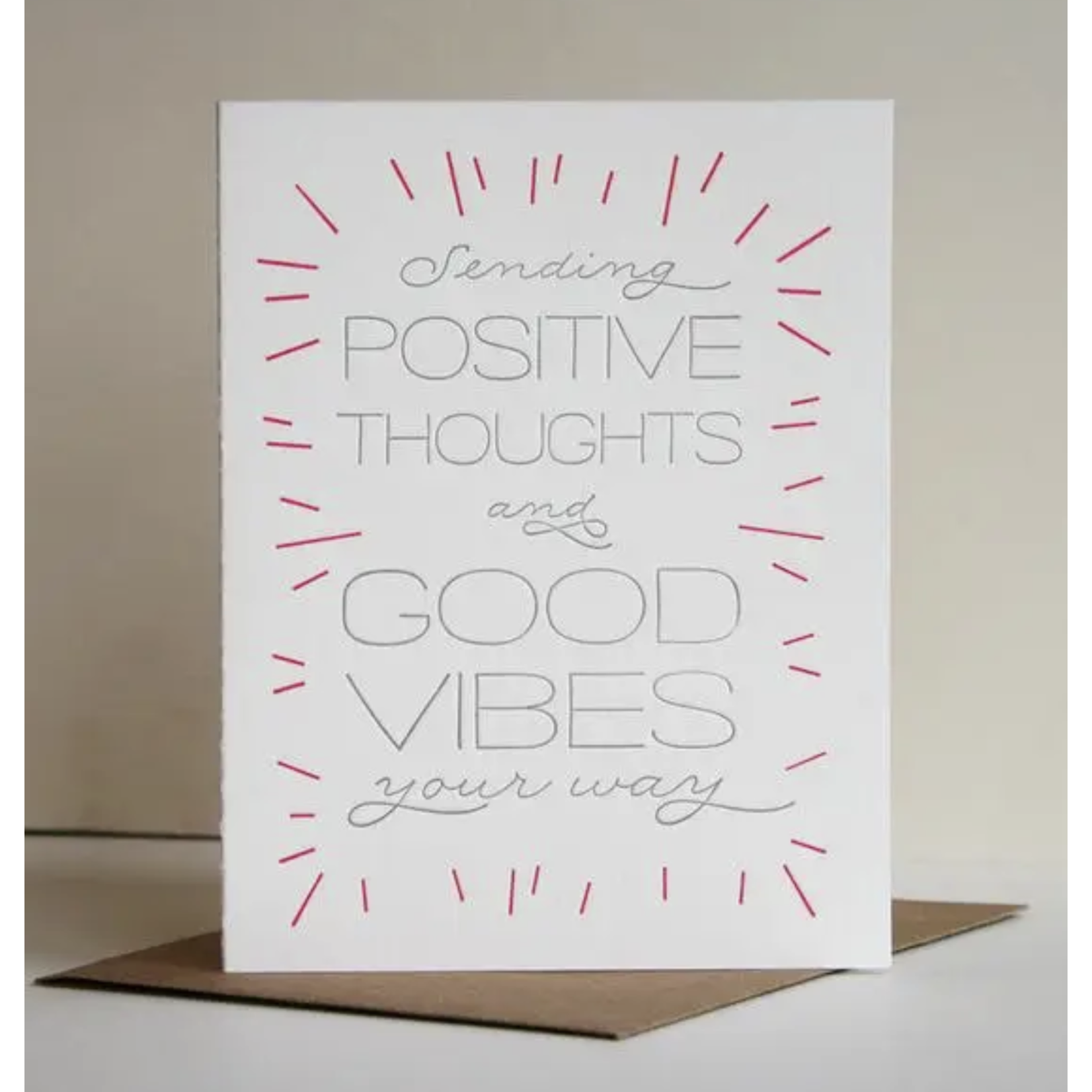 Steel Petal Press Good Vibes-Sympathy and Encouragement Card