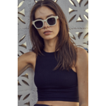 By Together Run Away Crop Top-Black FINAL SALE