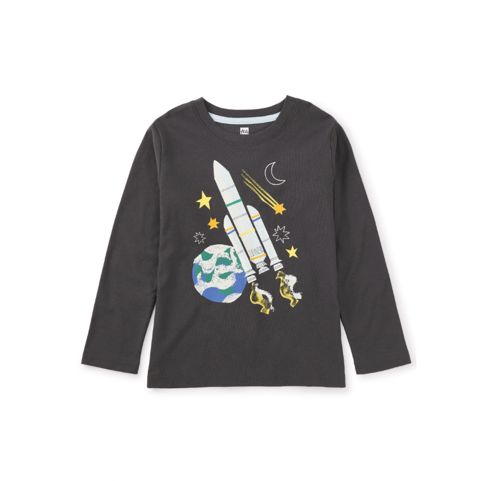 Tea Collection Glowing Rocket Graphic Tee-Pepper-FINAL SALE