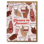 Boss Dotty Cheers To Forever Wedding Card