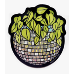 Boss Dotty Disco Ball Planter Glitter Sticker
