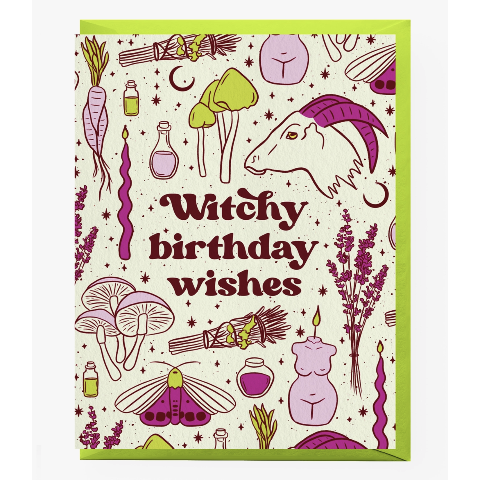 Boss Dotty Witchy Birthday Card