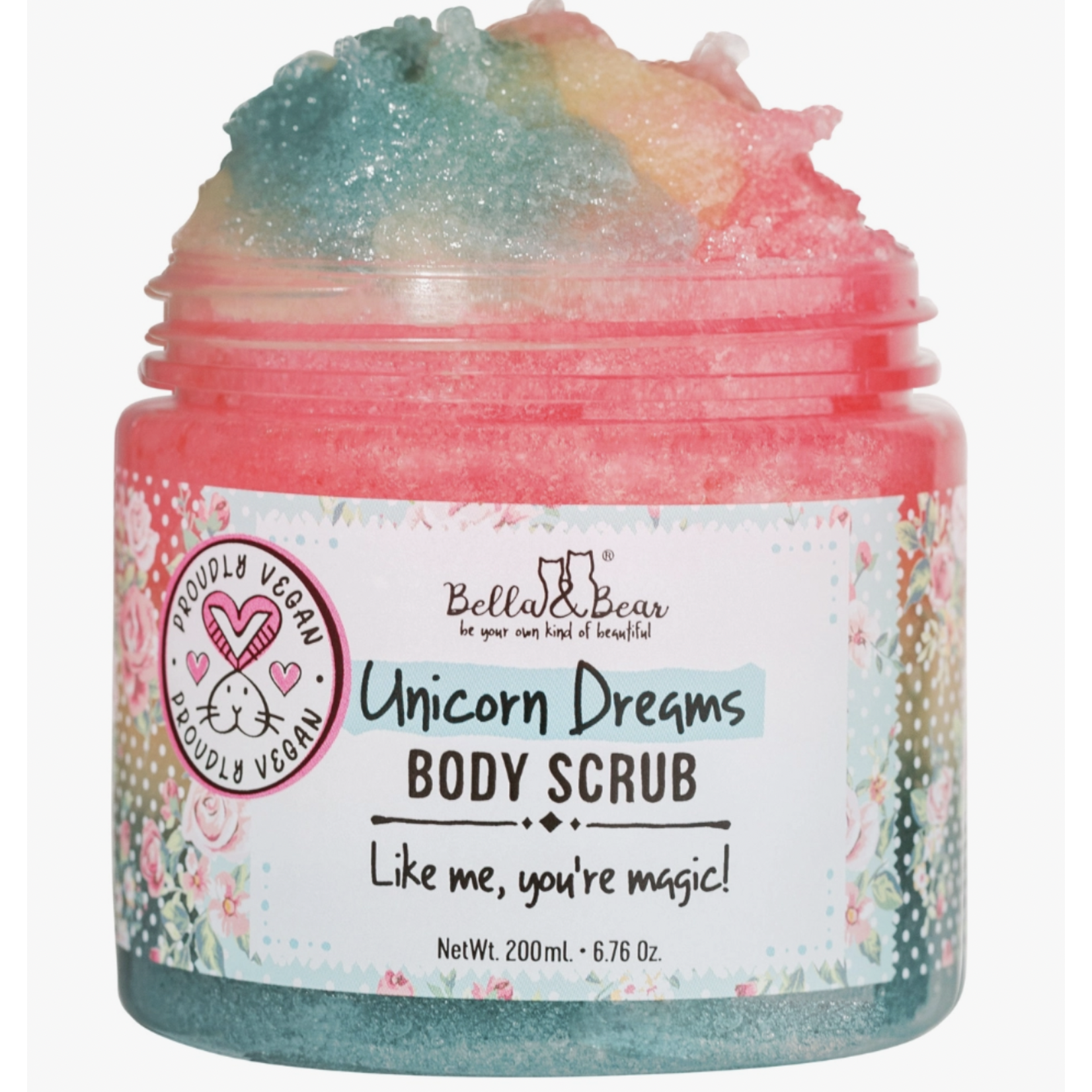 Bella and Bear Unicorn Dreams 3 in-1 Body Scrub, Wash & Moisturizer