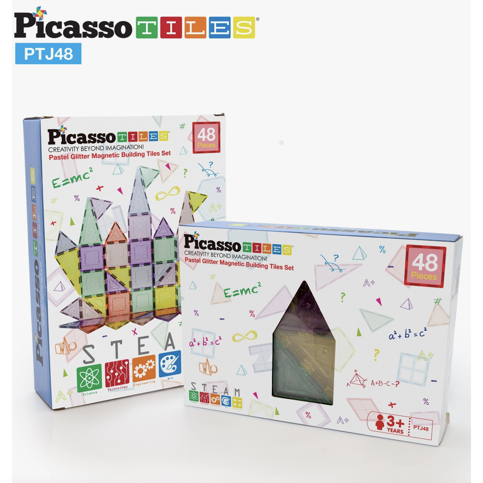 Picasso Tiles 48 Piece Glitter Themed Tileset