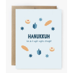 Unblushing Hanukkah Card - Eight Nights