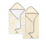 Burt's Bees Set of 2 Little Ducks Hooded Towels- Double Cream