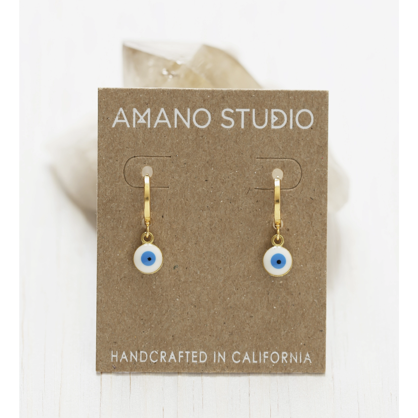 Amano Studio Traditional Evil Eye Huggie Hoops
