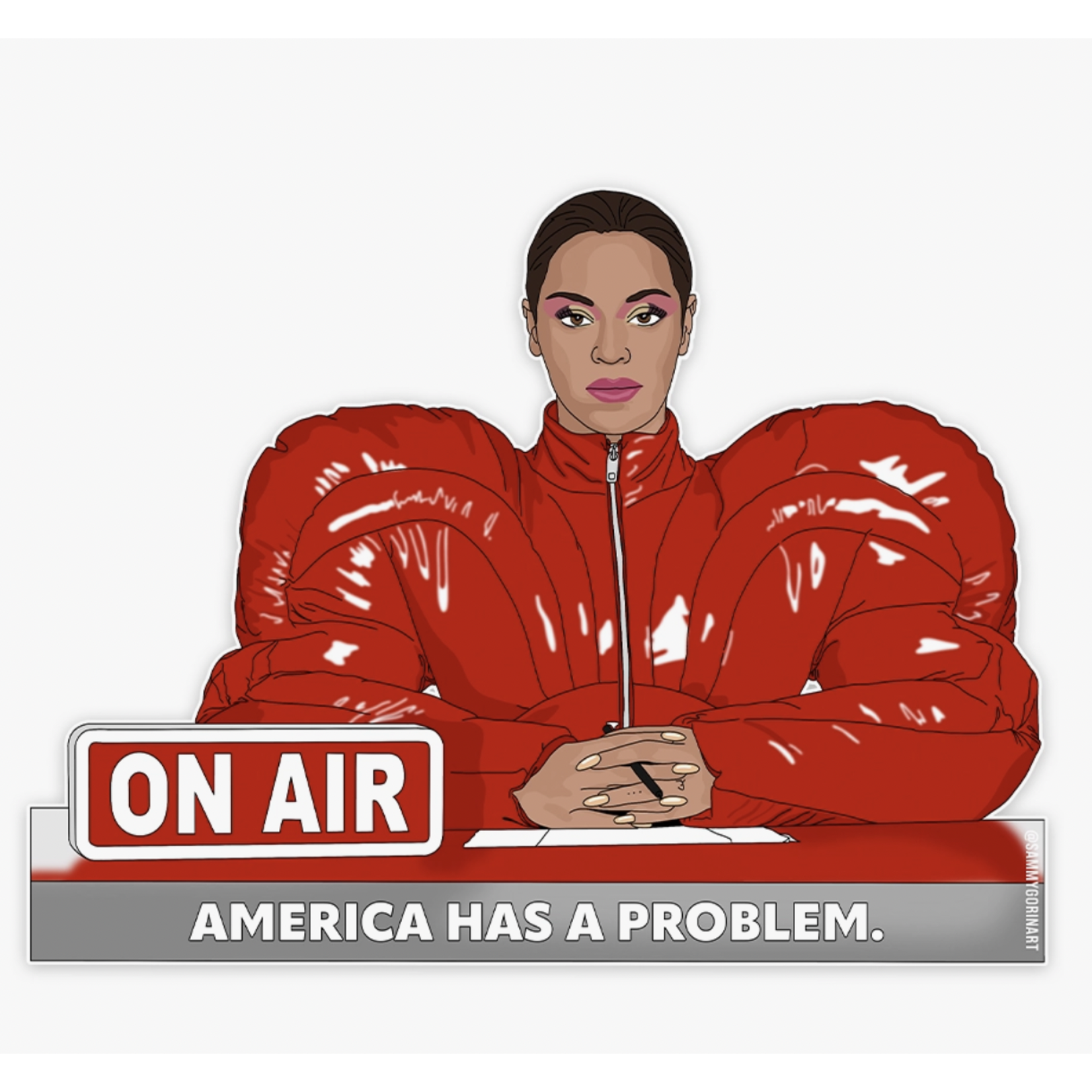 Sammy Gorin America Has a Problem Beyoncé Sticker