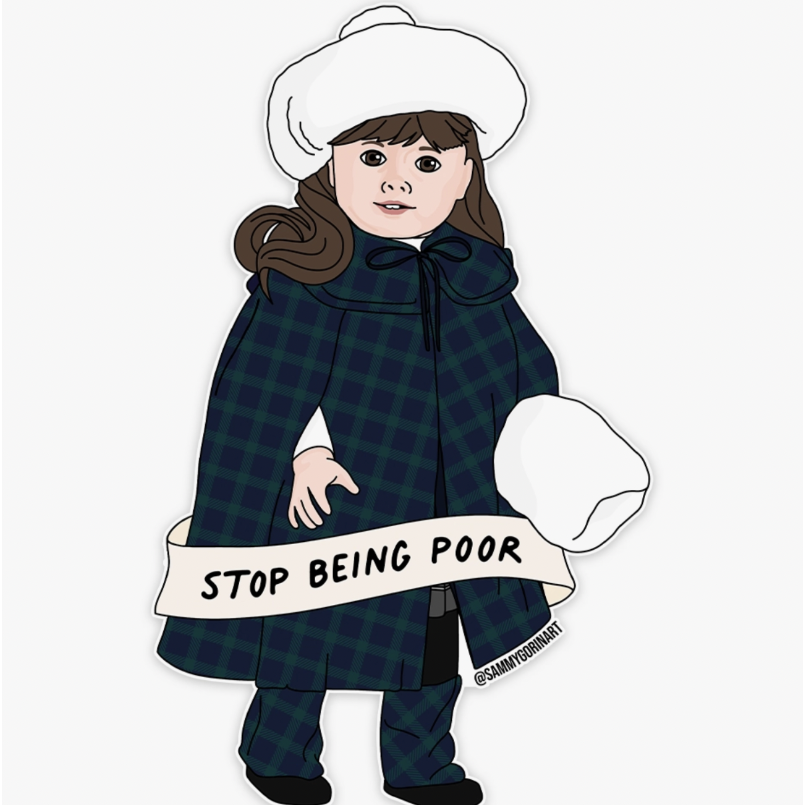 Sammy Gorin Stop Being Poor Sticker