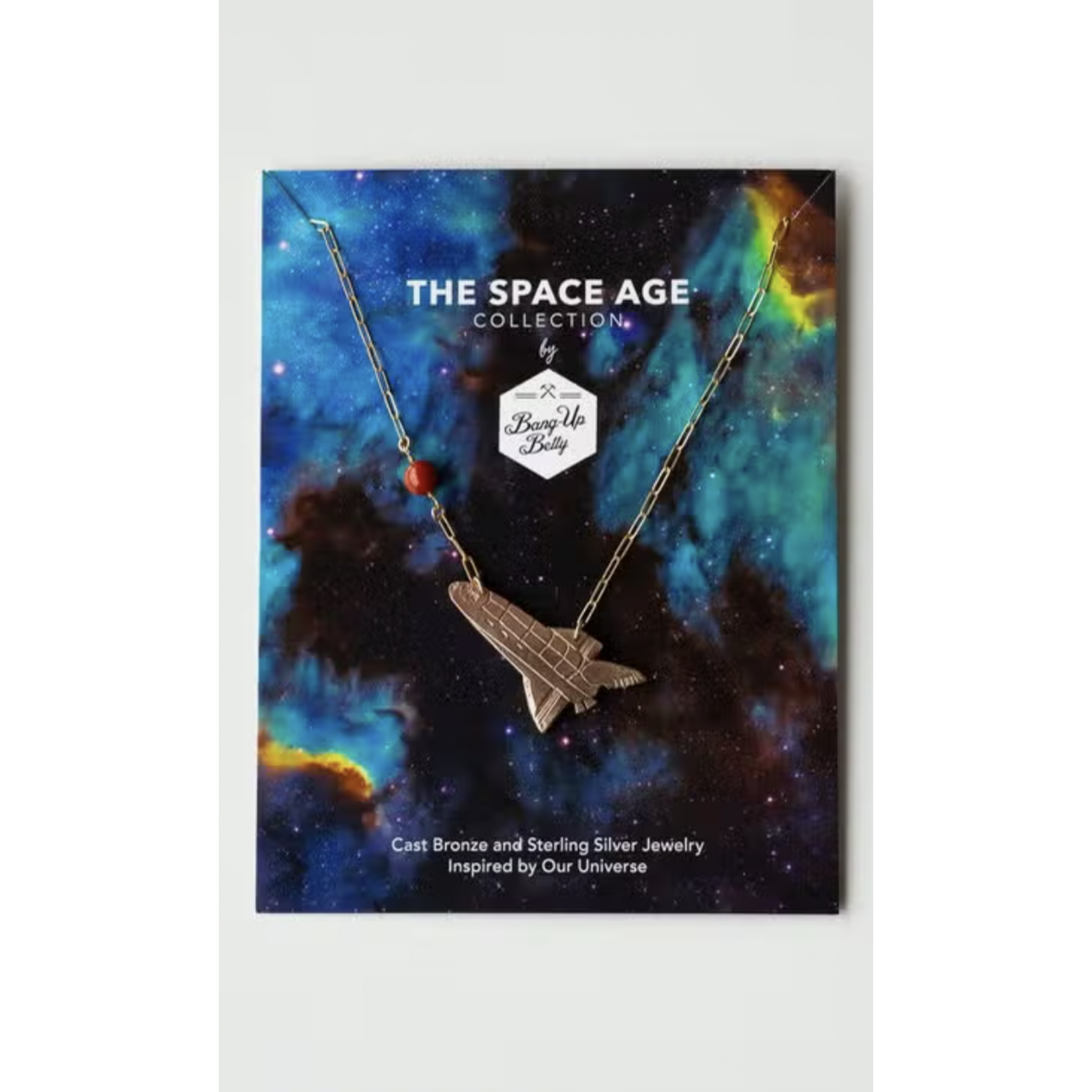 Bang Up Betty Space Shuttle Necklace Bronze