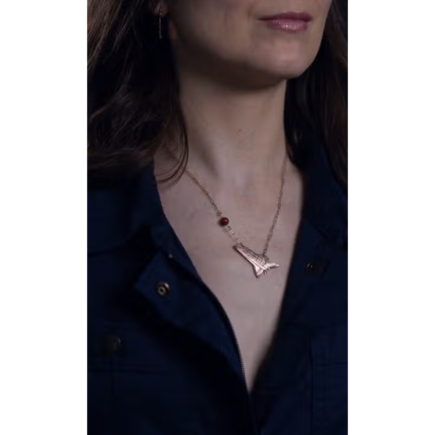 Bang Up Betty Space Shuttle Necklace Bronze FINAL SALE