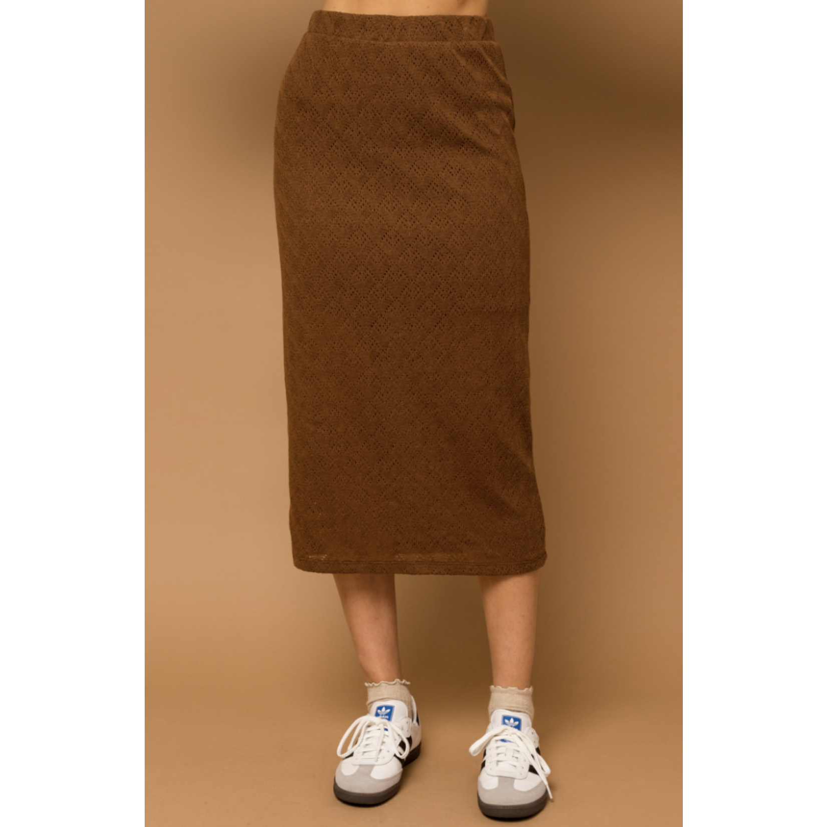 Annie Midi SkirtBrown The Brass Owl