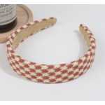 The Diva Soap Vintage Houndstooth Headband Red