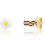 tai Mix and Match - bacon and egg post earrings