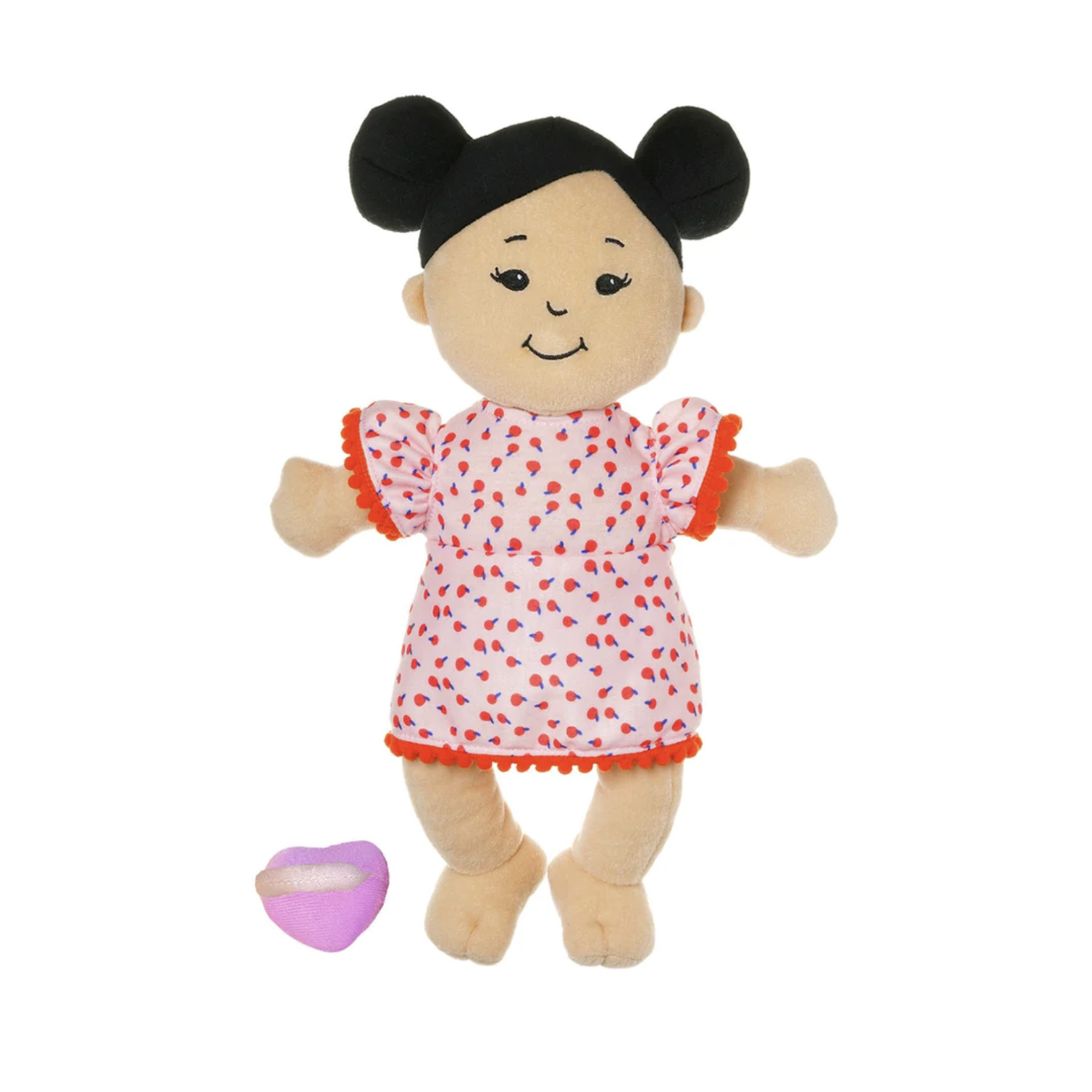 Manhattan Toy Company Wee Baby Stella Doll-Light Beige with Black Buns