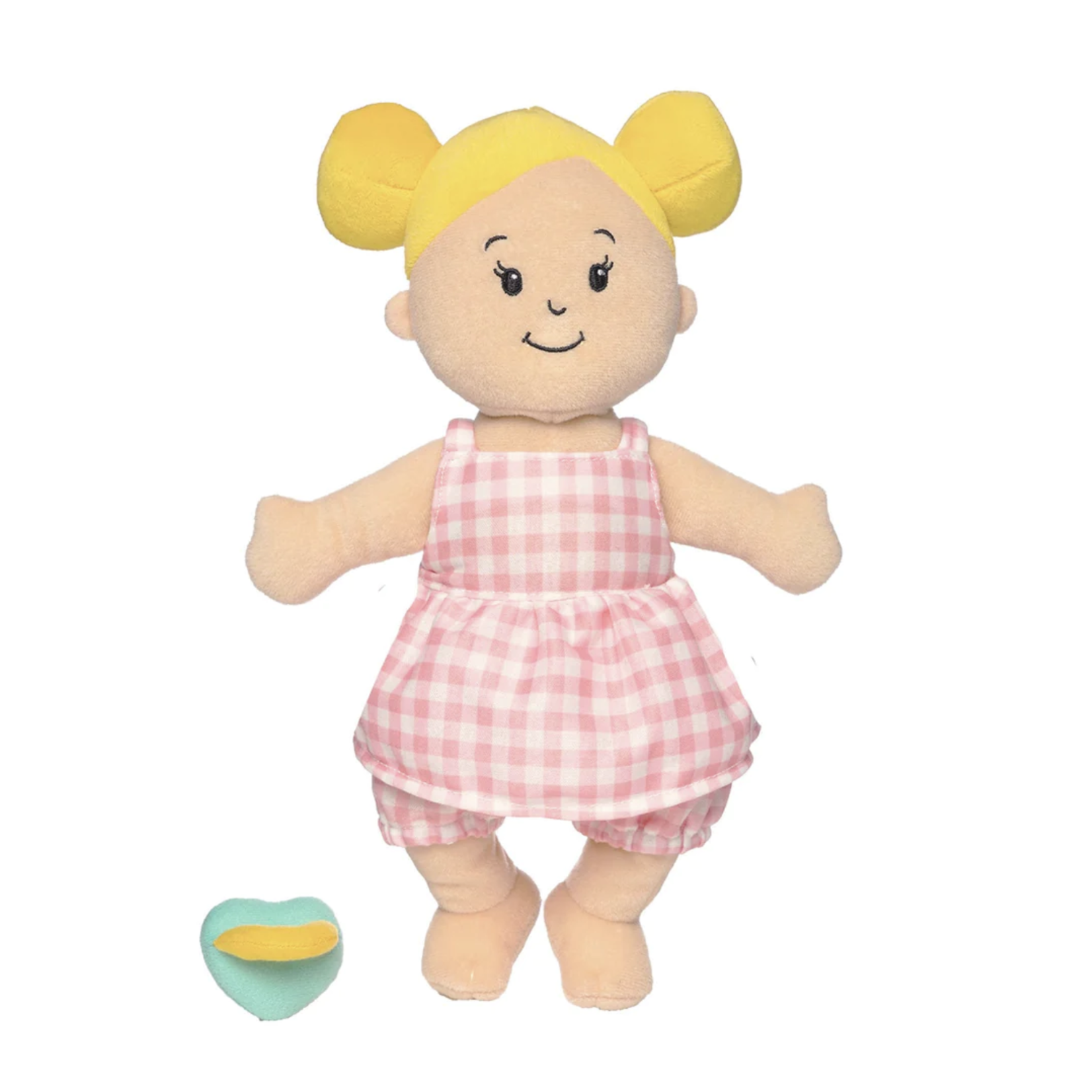 Manhattan Toy Company Wee Baby Stella Doll-Peach with Blonde Buns
