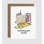 Brittany Paige Girl Dinner Birthday Card