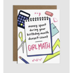 Brittany Paige Girl Math Birthday Card